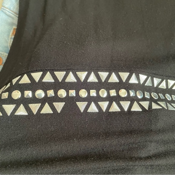 y2k McBling Bebe Hooded Bedazzled Longline Pullover Sport Sweater Dress ✨ - Picture 7 of 12